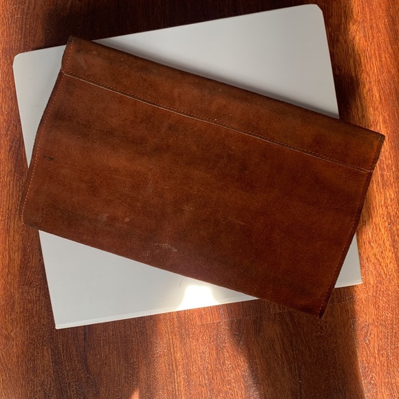Vintage Suede Clutch - Picture 2 of 4